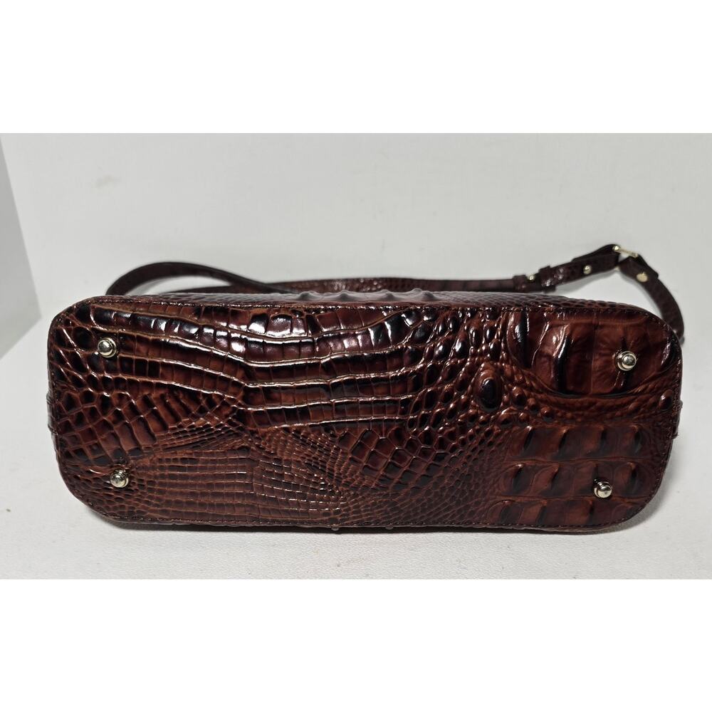Brahmin Asher Satchel Pecan Melbourns Leather Tote Crossbody Bag Medium - Picture 10 of 16